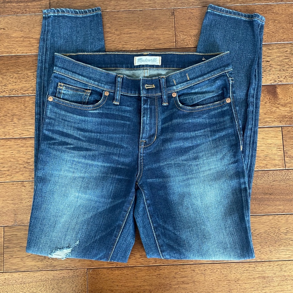 Madewell Women's Dark Blue Skinny Jeans